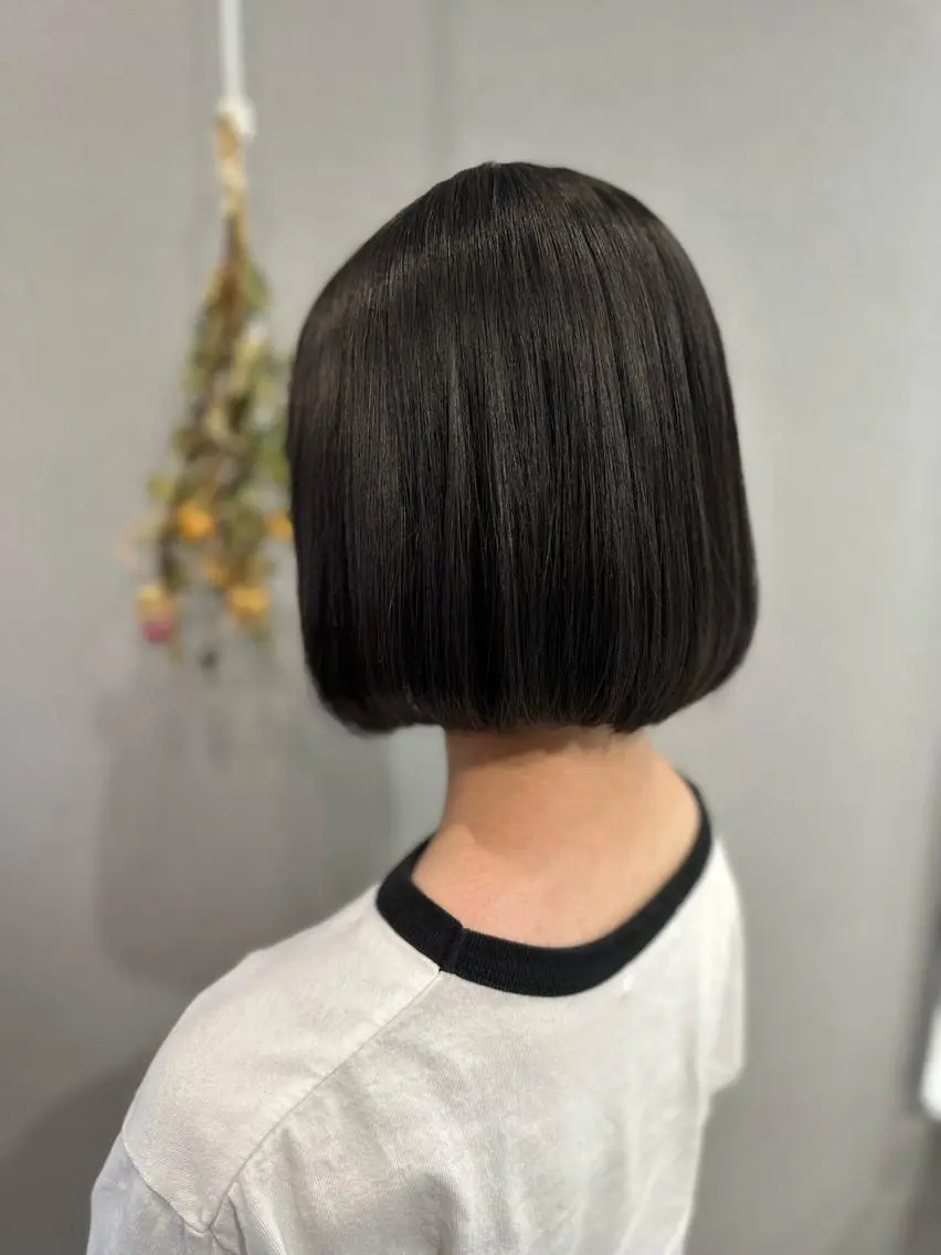 ショート 学生 ショートヘア 縮毛矯正 カット 縮毛矯正 K Harukaのヘアスタイル
