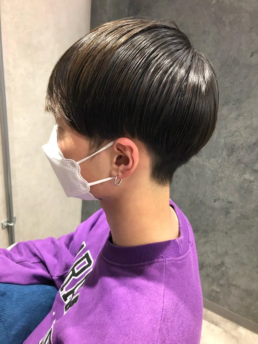 メンズ マッシュ ツーブロック カット Noyヨシモト ヒロトのヘアスタイル