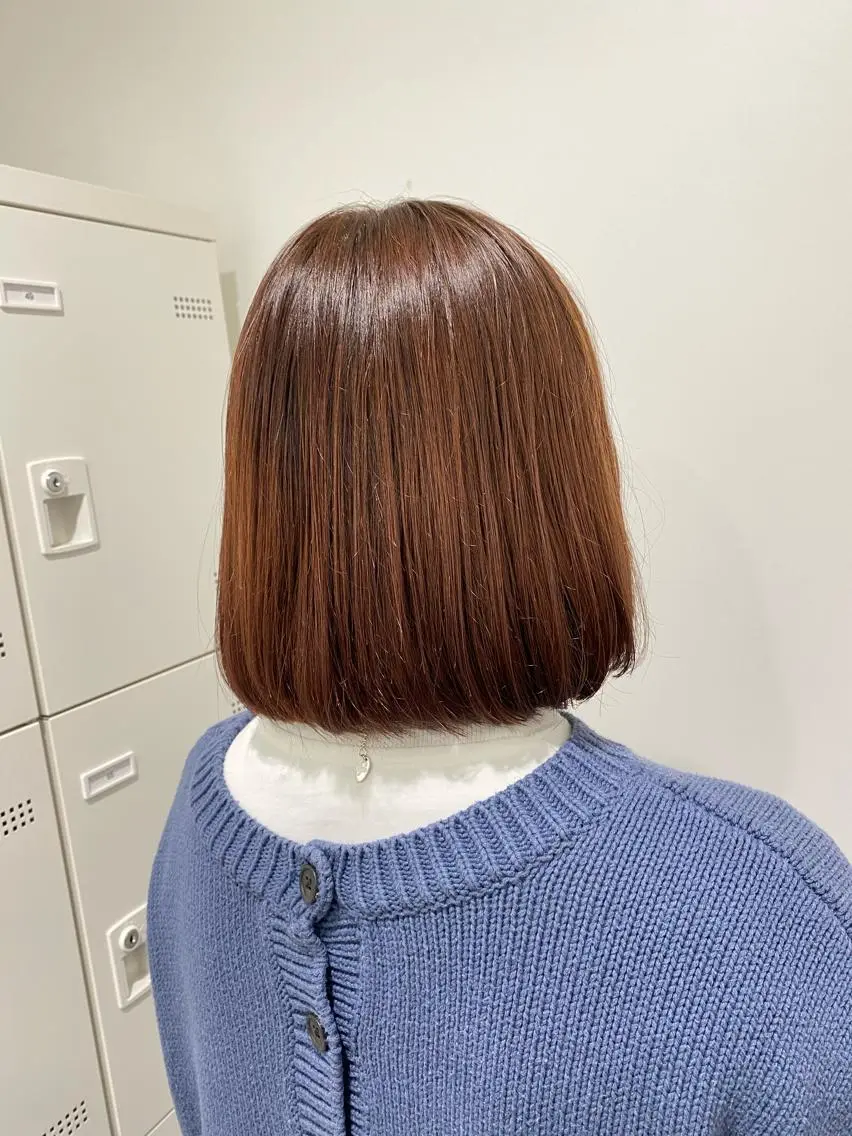 ロング カラー パーマ ヘアアレンジ ネイル マツエク・マツパ 韓国風ベージュ🤎 赤みなし🌿横浜🤎のヘアスタイル