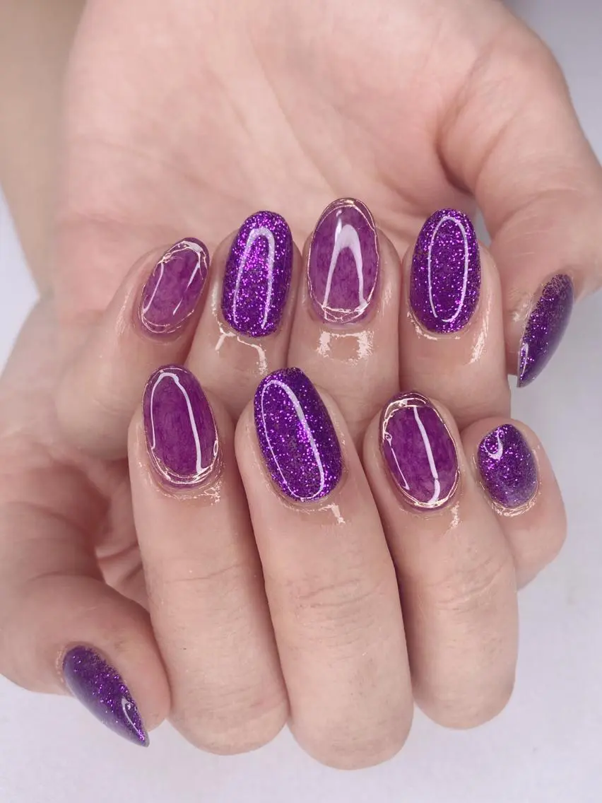 ネイル アニマル柄 アートネイル フレンチネイル グラデーション キラキラネイル Ｎail Ｓalon ertiのネイルデザイン