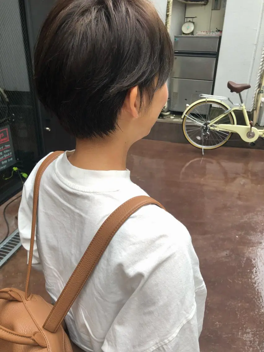 ショート 切りっぱなしボブ ボブ 外国人風カラー ハイライト レイヤーカット ショート職人 美容師【KENTA】のヘアスタイル