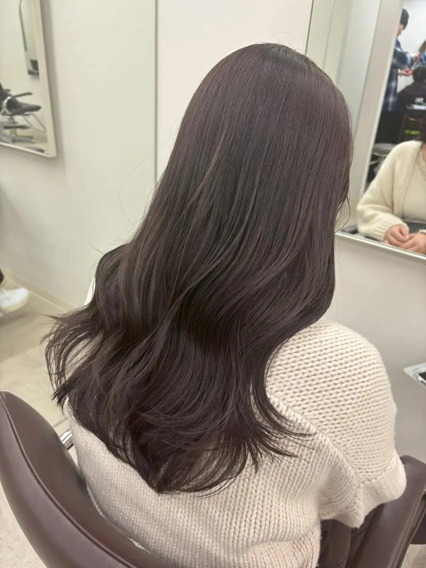 ロング カラー ショートボブ ボブ くびれヘア 顔周りカット ロング カット ヘアカラー N゜jillva ナンバージルバのヘアスタイル