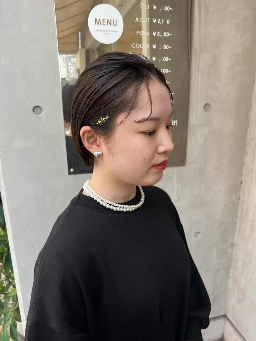 ショート カラー ヘアアレンジ 「sumi」 AMIのヘアスタイル