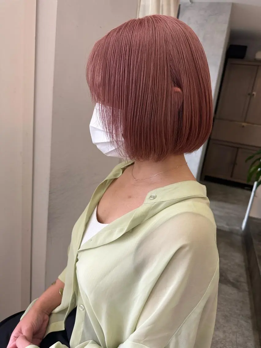 ミディアム カラー ヘアカラー トリートメント ブリーチカラー🌈 石垣翔太のヘアスタイル