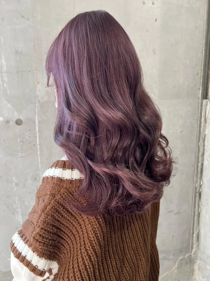 ロング カラー ラベンダーカラー ラベンダーピンク ピンクカラー ヘアカラー Ayaka🩰🎀 ガーリー/暖色♡のヘアスタイル