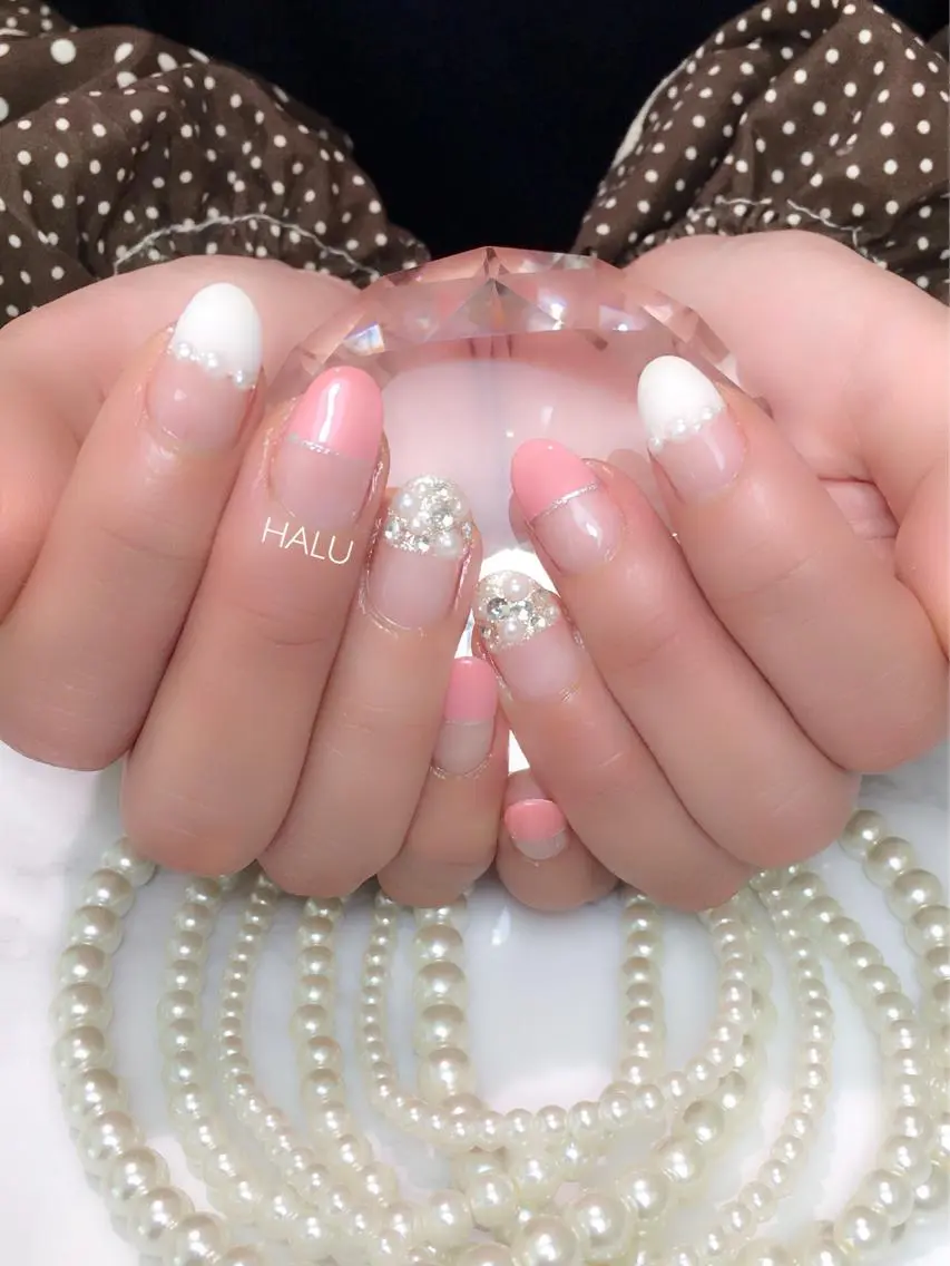 ネイル ピンク 春ネイル HALU ハルのネイルデザイン