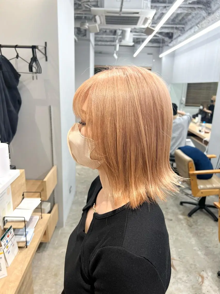 ミディアム カラー ベージュカラー ミルキーベージュ 代表 YUKI ☆のヘアスタイル