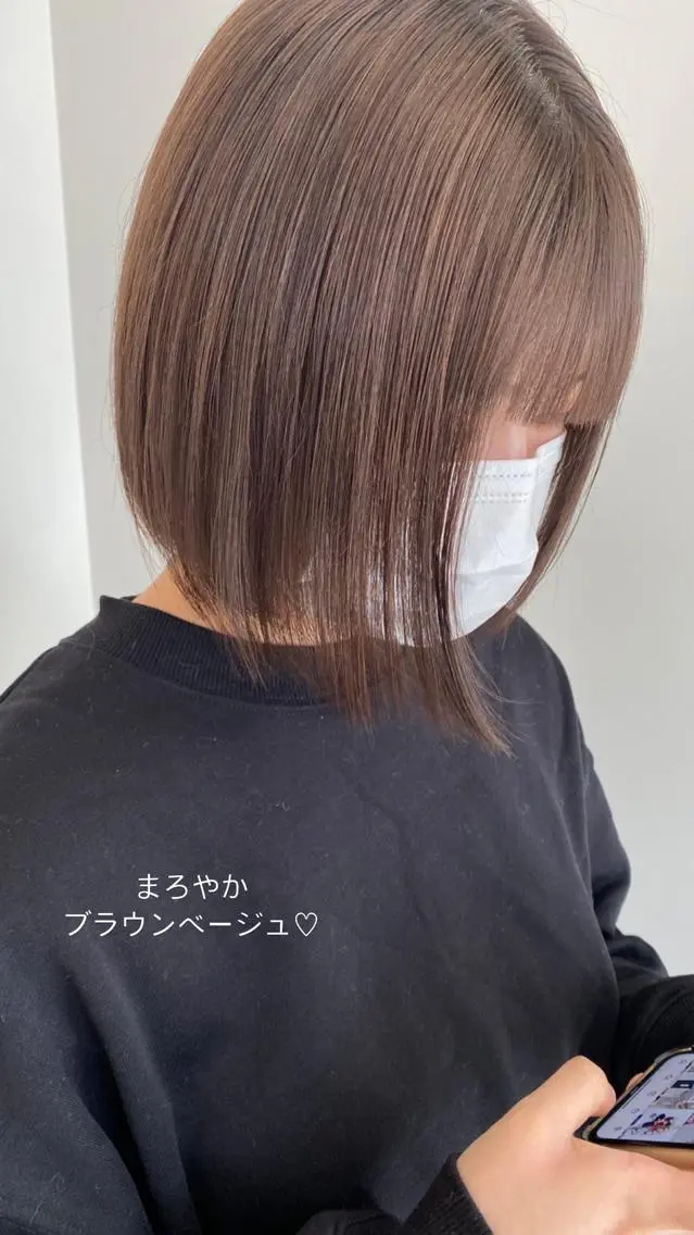 ミディアム ୨୧柔らかいカラー nozomi ୨୧のヘアスタイル