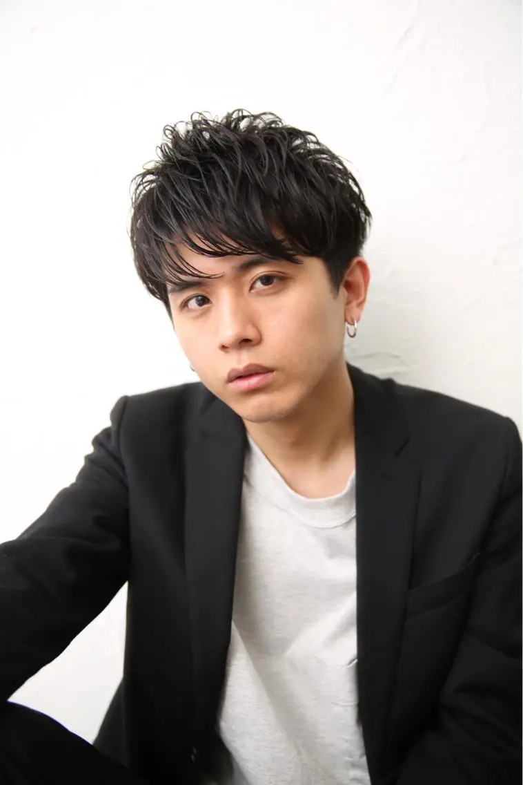 メンズ マッシュ カット ⭕️メンズパーマ⭕️ 山口 裕太郎のヘアスタイル