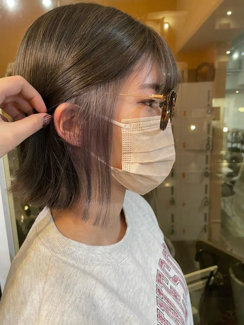 ミディアム カラー newi梅田🫧韓国 ヘア🫧sakiのヘアスタイル
