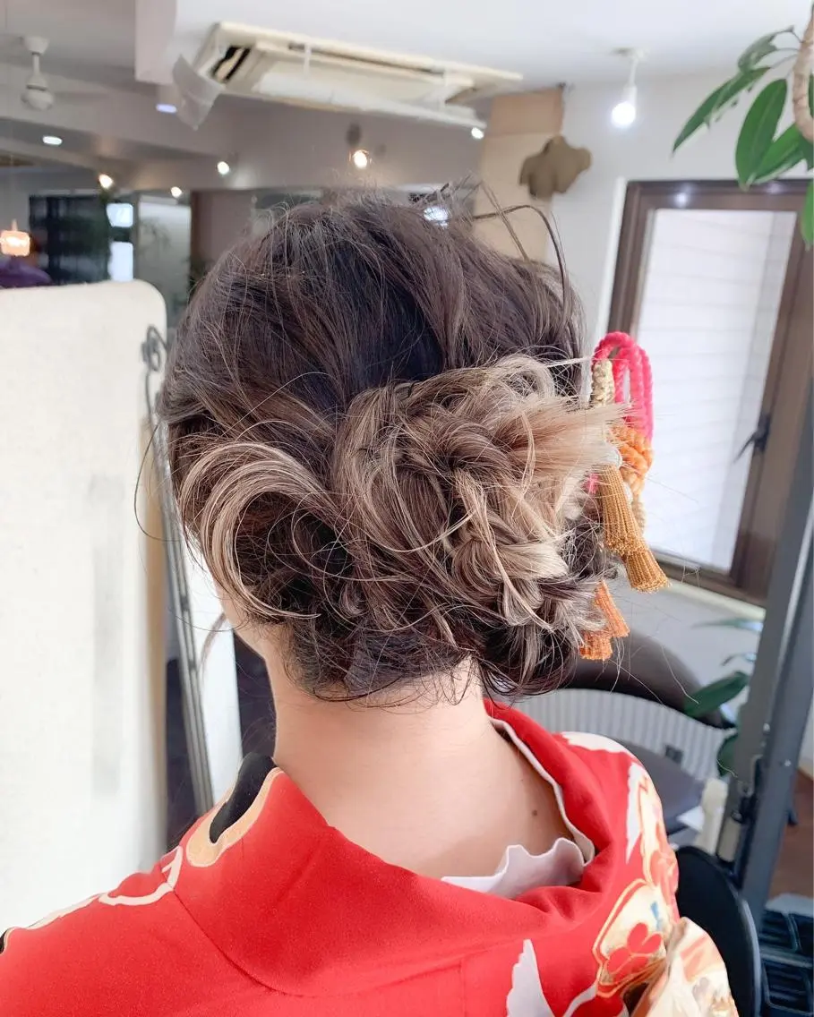 ヘアアレンジ 角戸 りおのヘアスタイル