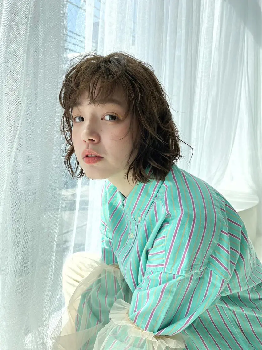 ミディアム 美髪/透明感カラー reikoのヘアスタイル