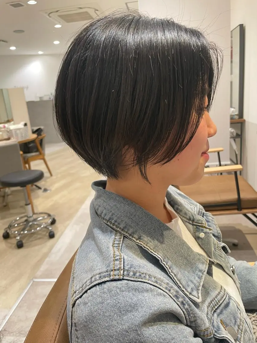 ショート カット トリートメント 髪質改善ストレー ト指名NO.1林駿希のヘアスタイル