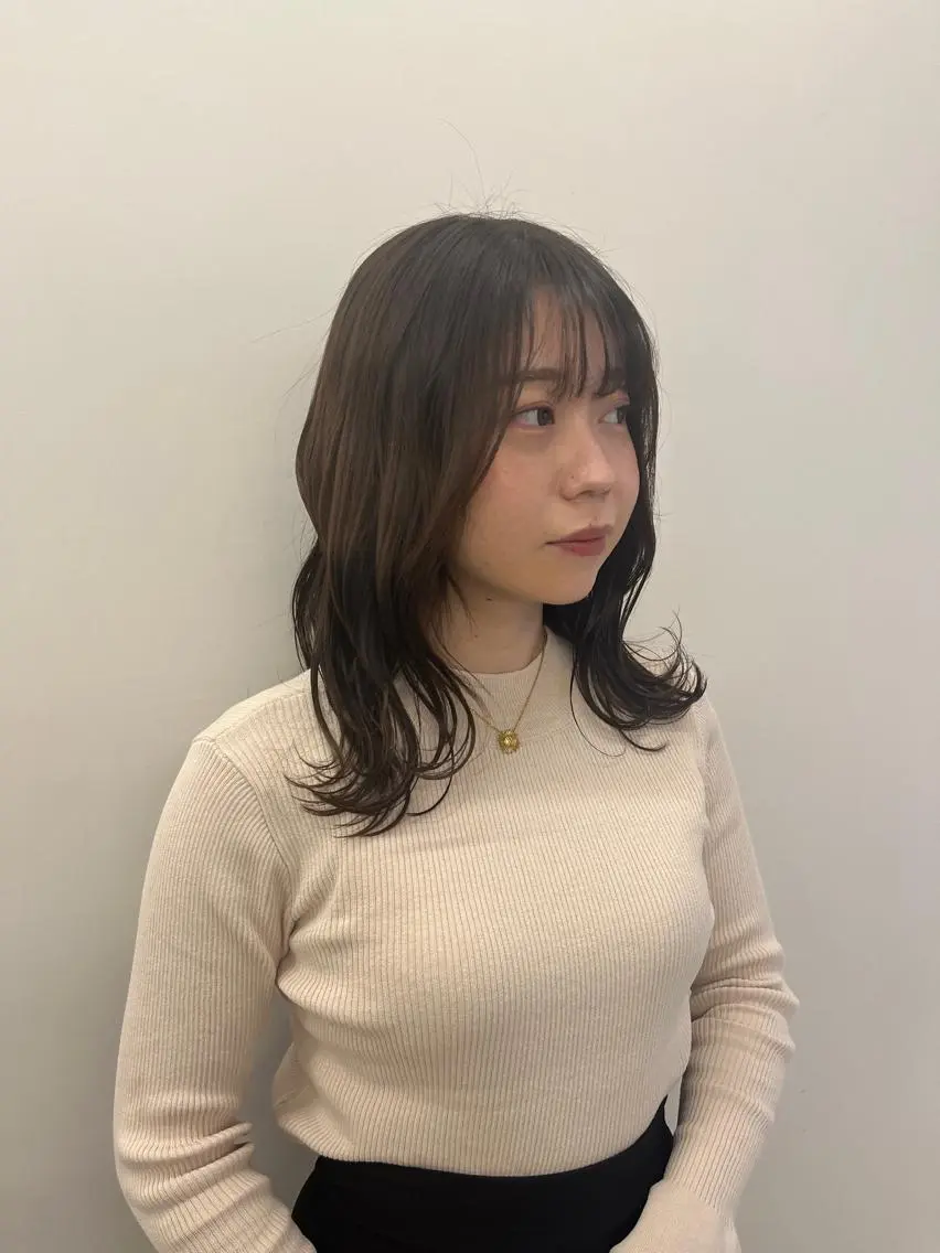 ミディアム カラー 韓国好き🇰🇷 美容師MIKUのヘアスタイル
