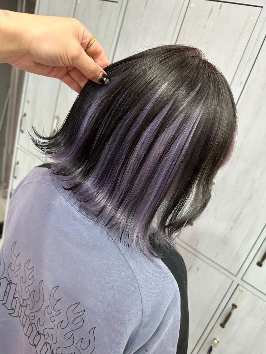セミロング カラー 町田ブリーチNo.1 🌈MANATOのヘアスタイル