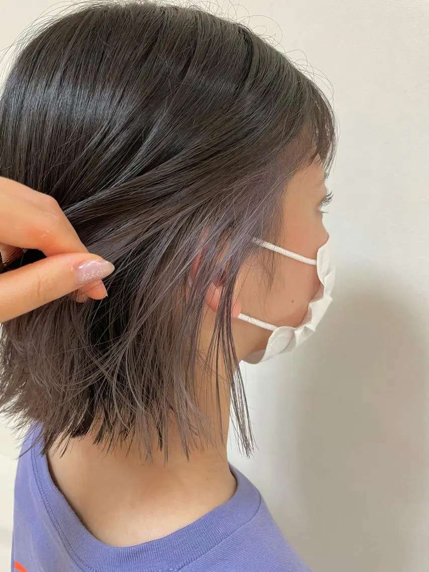 ミディアム カラー ヘアアレンジ カット ヘアカラー 【Sweep】おじま のぞみのヘアスタイル