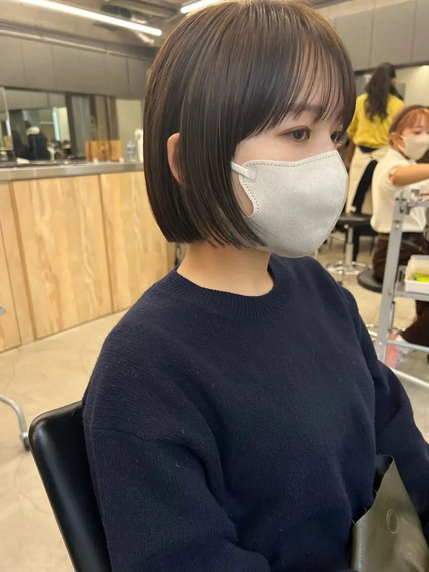 ショート カラー ボブ 顔周りカット カット ヘアカラー sakoda shunkiのヘアスタイル
