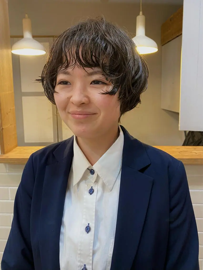ショート パーマ ショート& パーマ　坂本のヘアスタイル