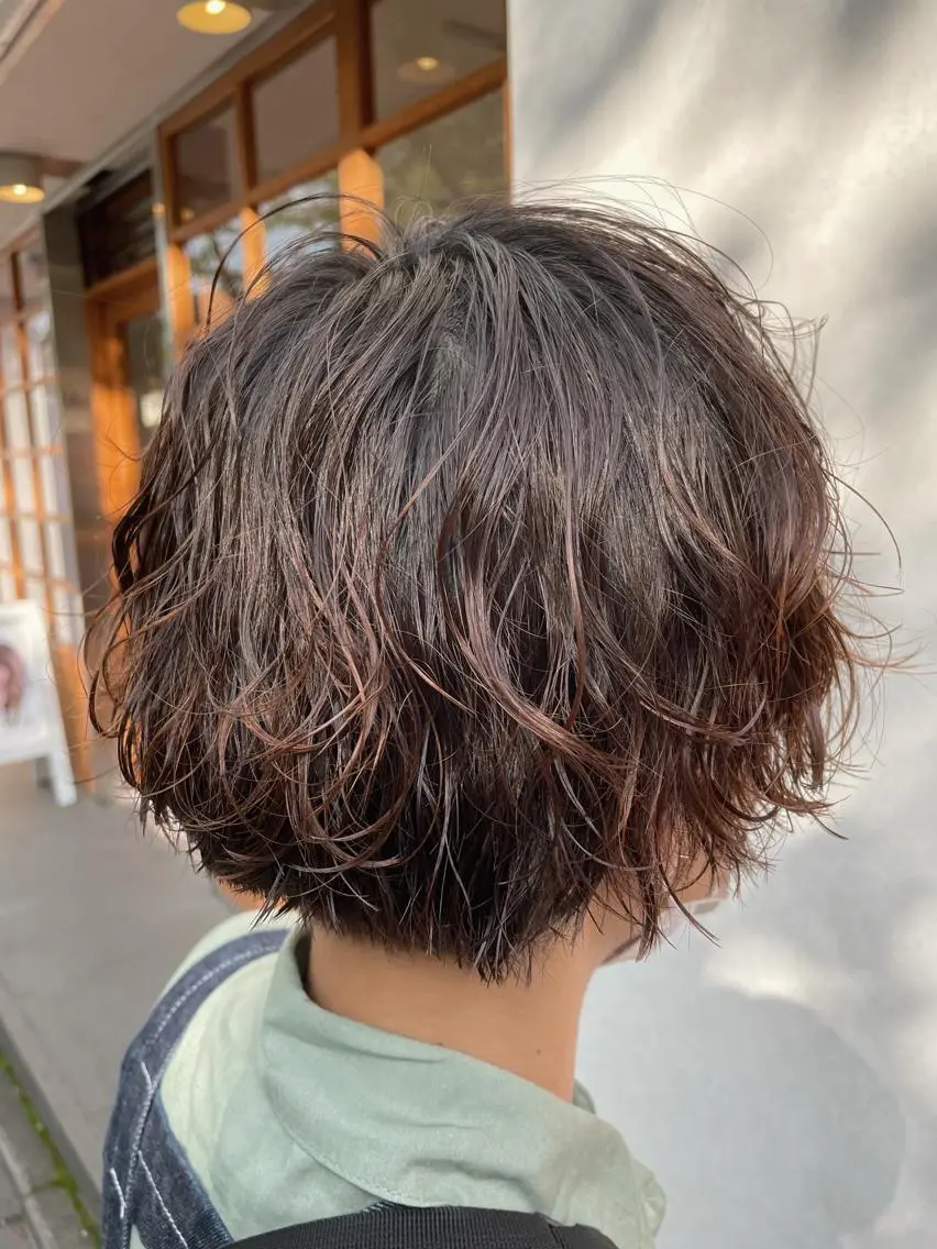 ショート パーマ カット パーマ トリートメント ヘッドスパ 【店長】 草間大輔のヘアスタイル