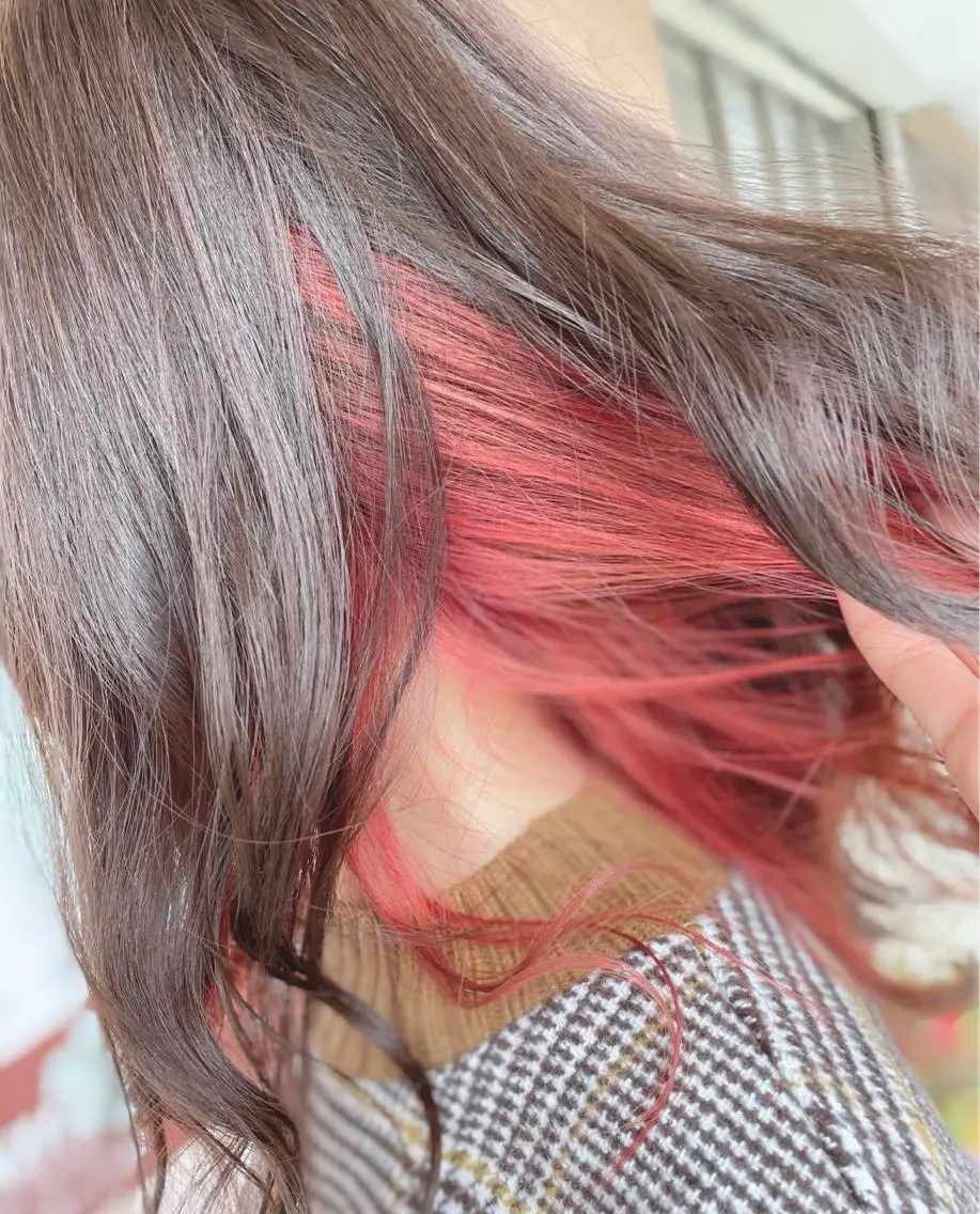 ロング カラー ブリーチ インナーカラー ACTION心斎橋店 Lisaのヘアスタイル