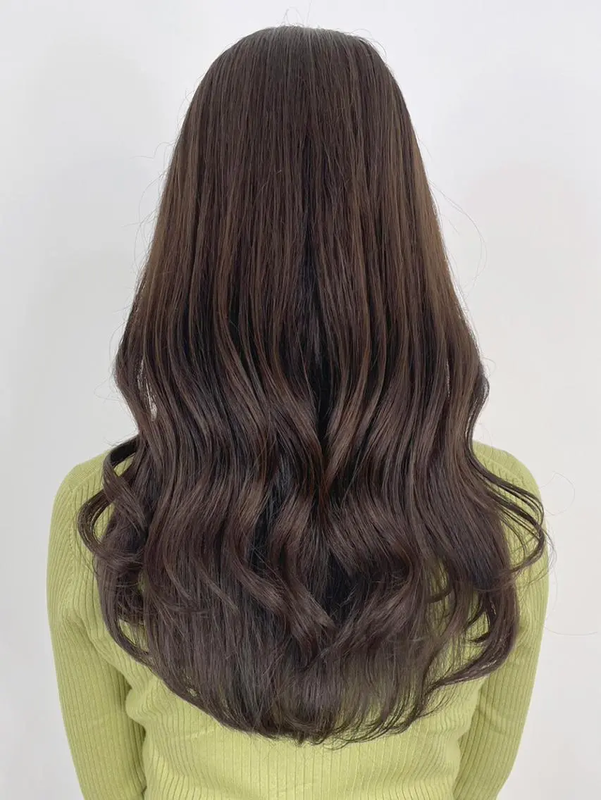 セミロング カラー パーマ ヘアアレンジ ダークグレー ダークグレージュ グレージュ カット ヘアカラー トリートメント ITbyALBUM 藤沢店のヘアスタイル