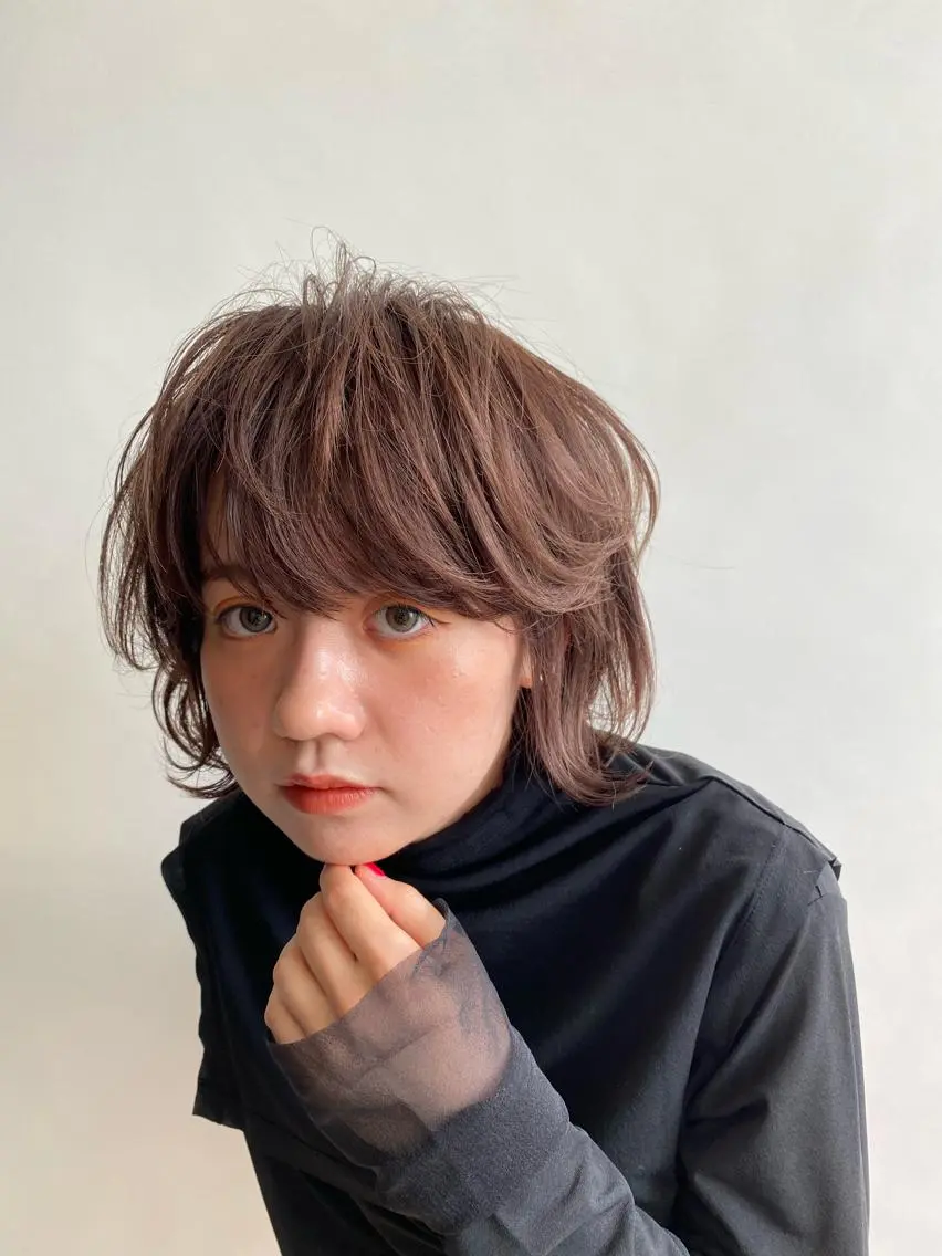 ショート カラー ✂韓国レイヤー 🦋みやび🪽のヘアスタイル