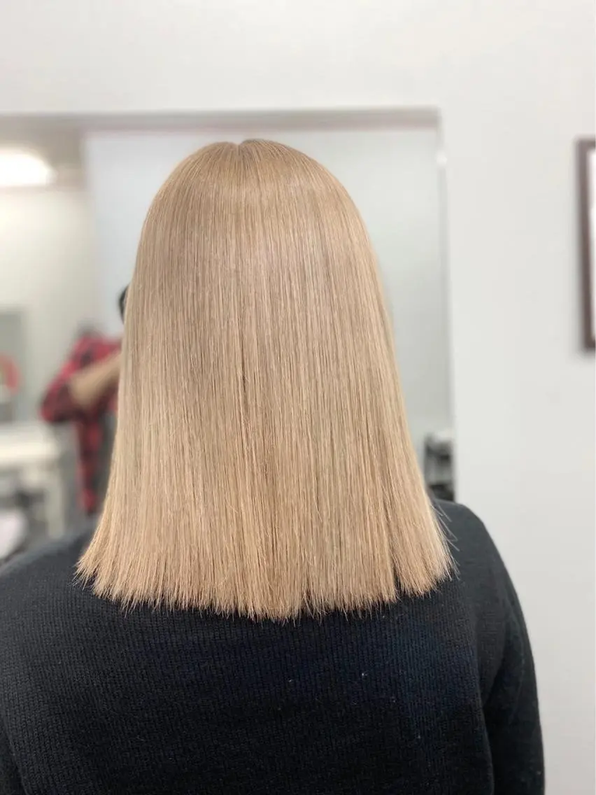 ミディアム カラー ヘアアレンジ キッズ ネイル ヘアカラー トリートメント 🧡可愛い色落ち🧡 ハイトーン特化🧡のヘアスタイル