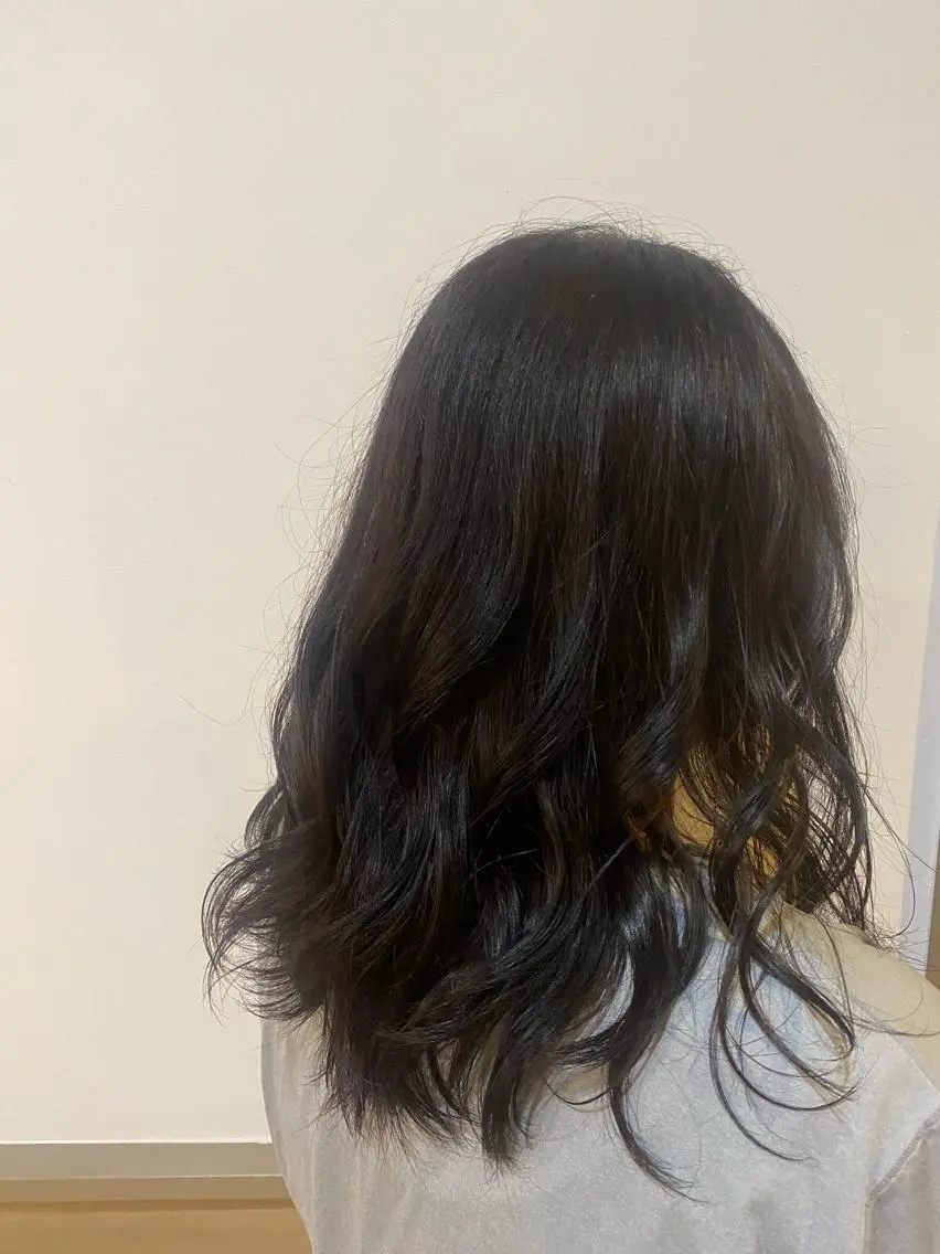 セミロング カラー ヘアアレンジ ヘアカラー TJ天気予報5mm 森　瑞希のヘアスタイル