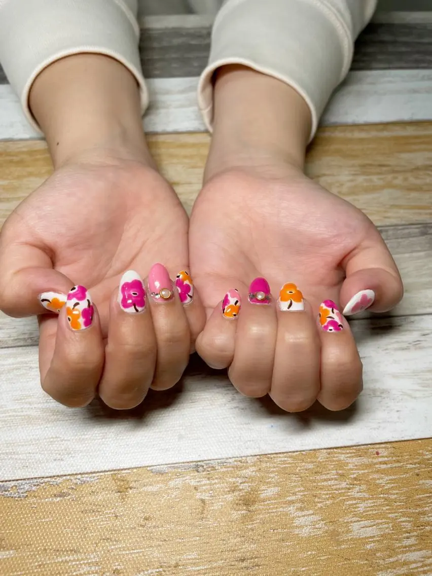 ネイル アートネイル ハンドネイル フットネイル oki nailのネイルデザイン