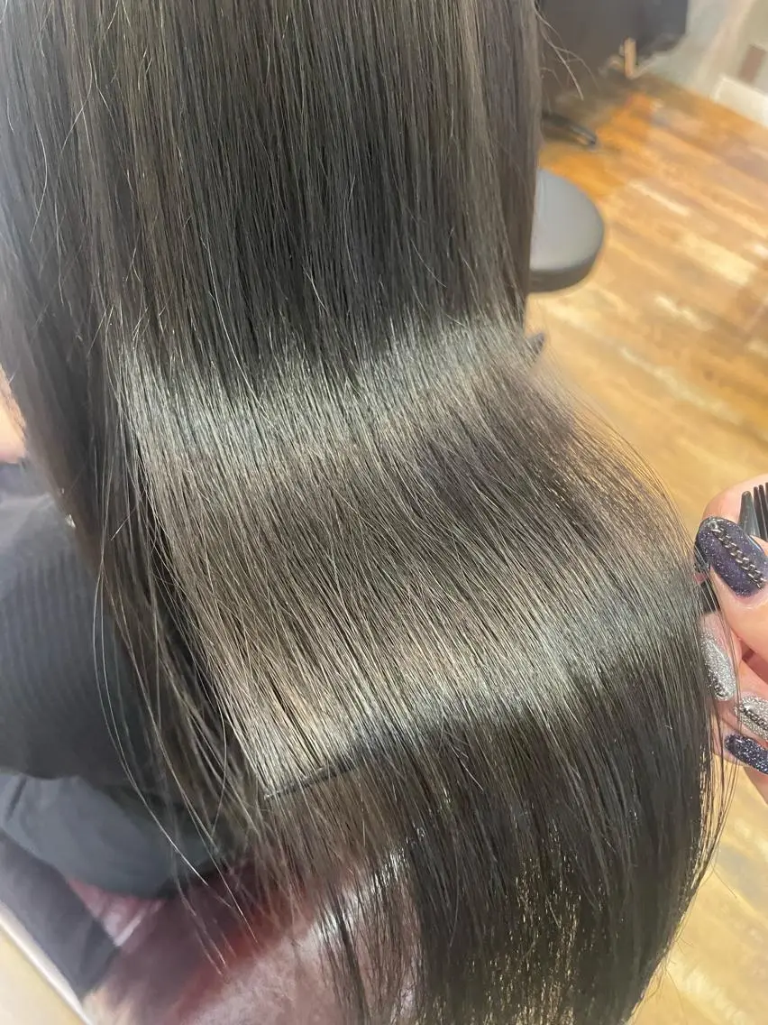 ロング カラー カット ヘアカラー トリートメント 極艶透明感カラー🐰 髪質改善/出雲つぐみのヘアスタイル