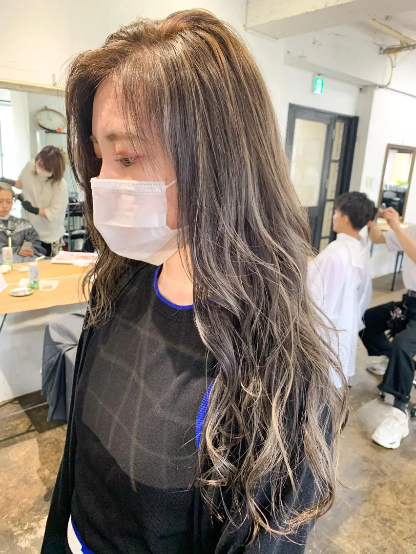 ロング カラー メンズパーマ メンズ特化ryoのヘアスタイル