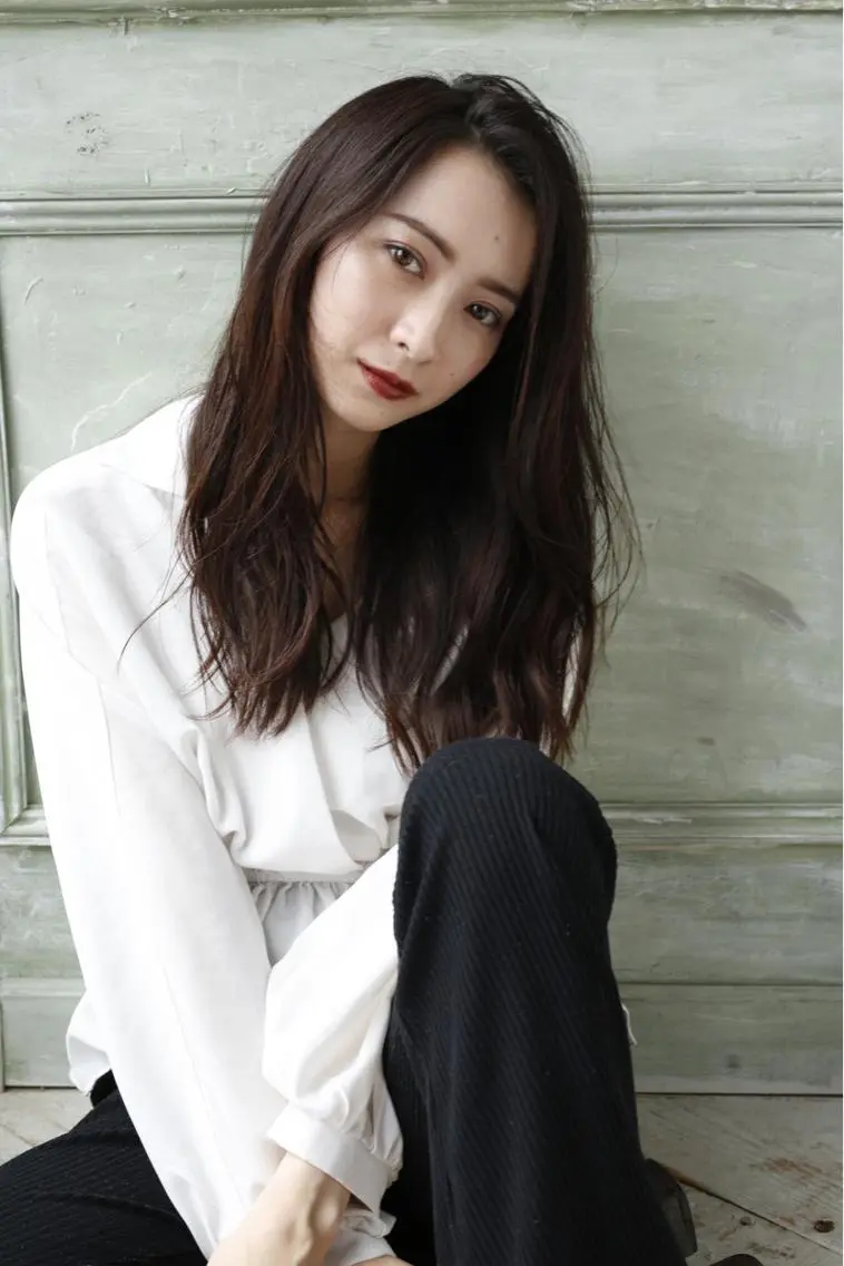 ロング ハイライト 髪質改善 小顔カット 韓国ヘア🕊村上 ののこ🕊のヘアスタイル