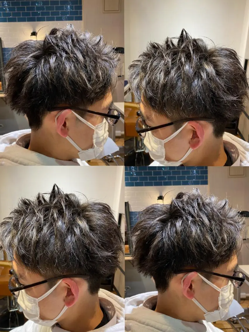 ショート 🔥メンズパーマ 特化 渡辺一翔のヘアスタイル