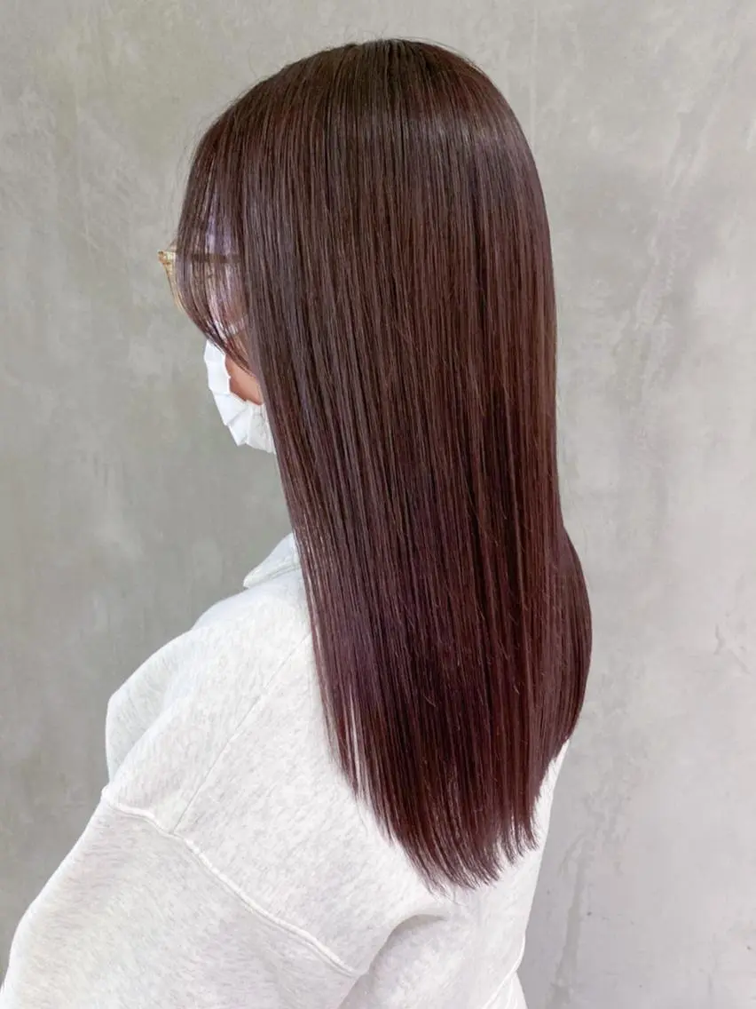 ミディアム カラー パーマ ヘアアレンジ ラベンダーカラー ITbyALBUM 中野店のヘアスタイル