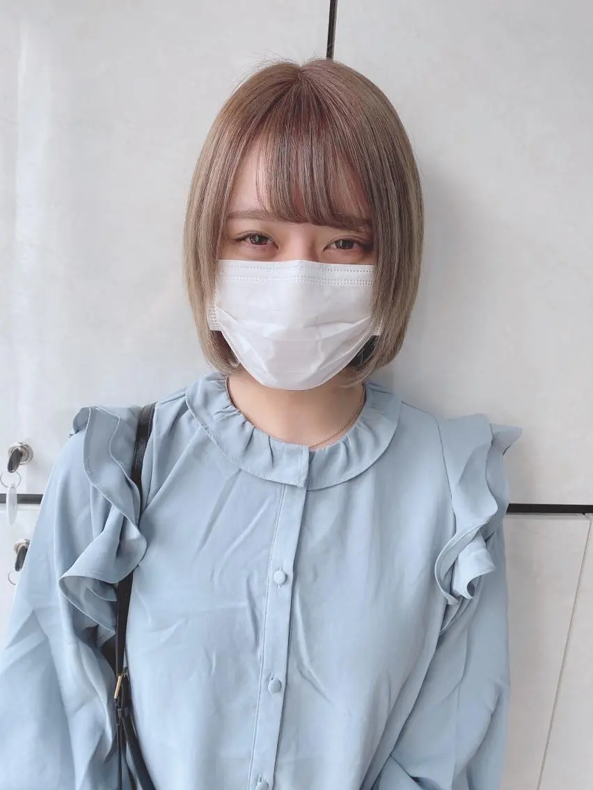 セミロング カラー ヘアアレンジ ショートボブ 編み込みエクステ シールエクステ セミロングパーマ バレイヤージュ FAAM Tsuneのヘアスタイル