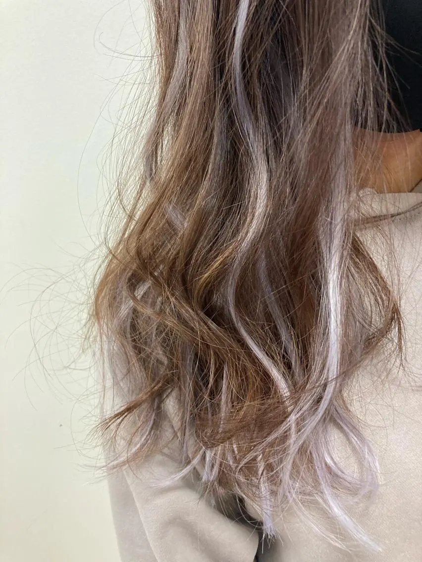 ロング シールエクステ エクステ ハイライト colorshair 田宮店/大岡亮介のヘアスタイル