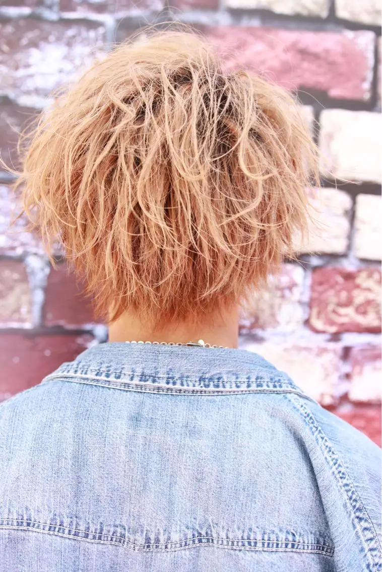 ショート メンズ メンズウルフカット ウルフカット Lit.豊橋 夏目のヘアスタイル