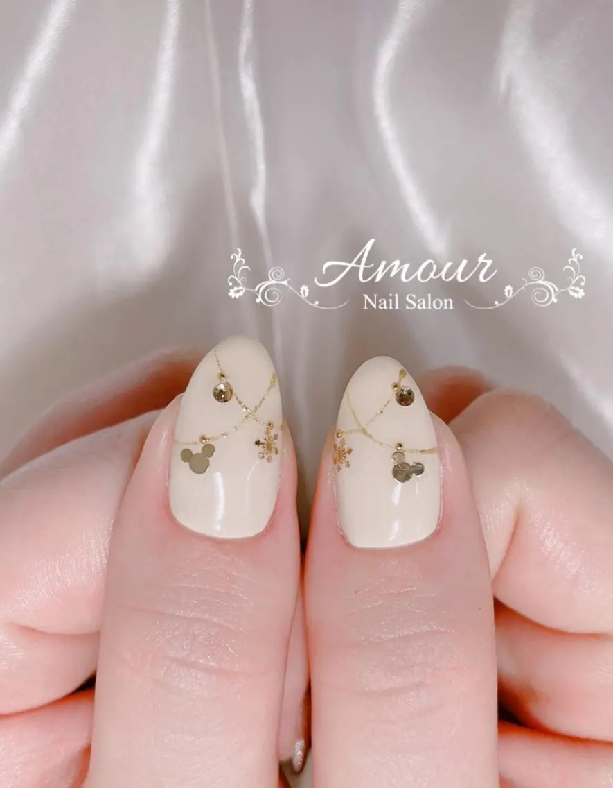 ネイル 冬ネイル クリスマス nailsalon ♡amour♡のネイルデザイン