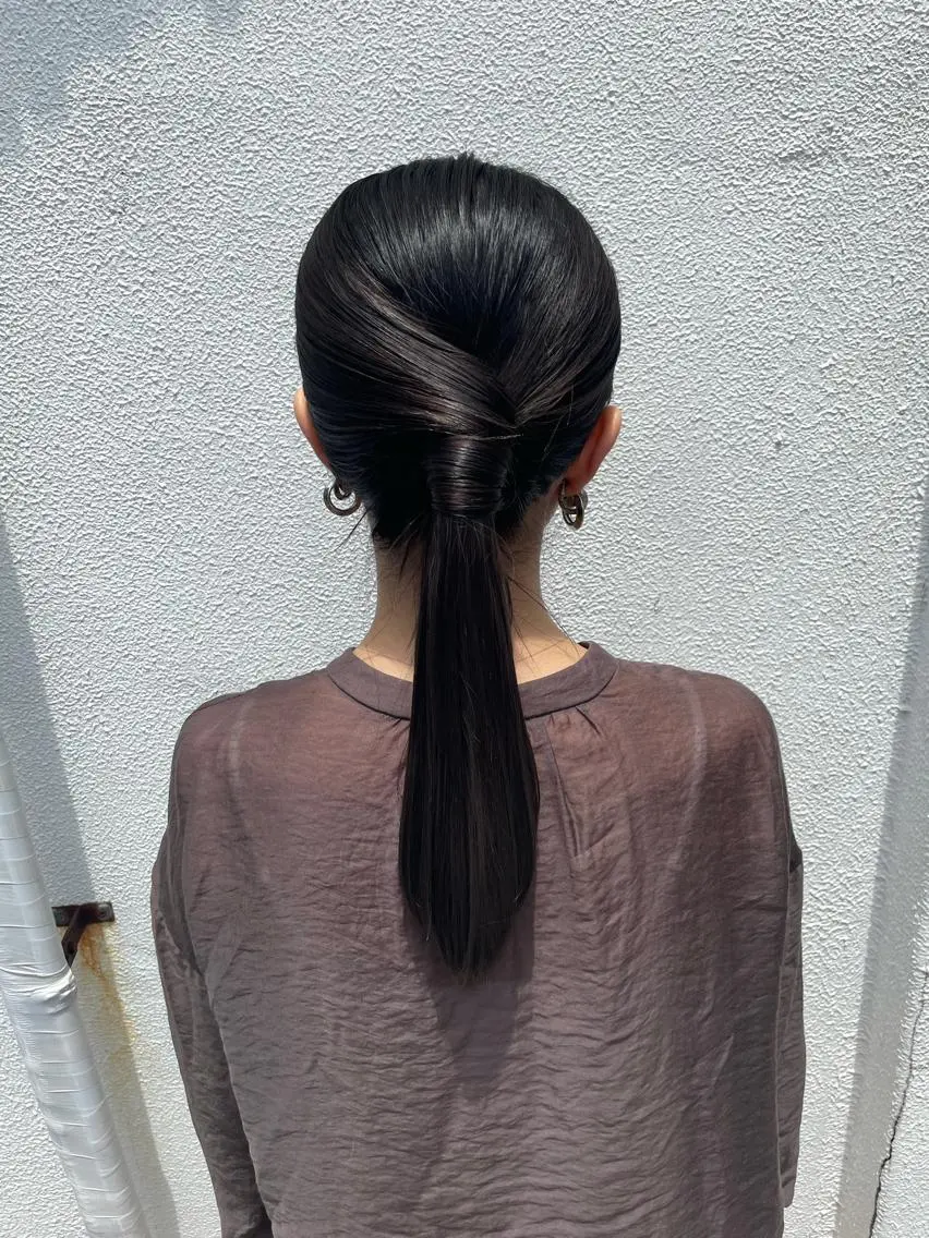 ロング ヘアアレンジ 松永 梨央のヘアスタイル