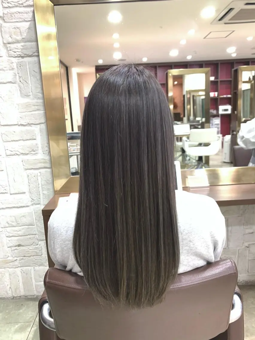 ロング カラー トリートメント たなか りなのヘアスタイル