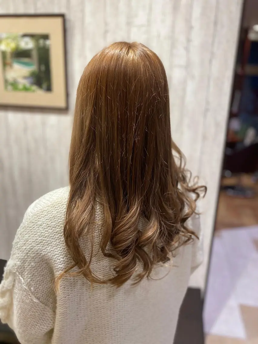 ロング カラー ヘアカラー トリートメント 🦋店長🦋 ほんさわ みずきのヘアスタイル