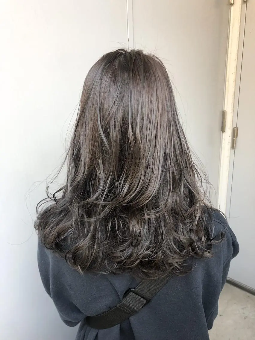 セミロング カラー パーマ ヘアアレンジ メンズ キッズ ネイル マツエク・マツパ 当日予約⭕️ Rene’のヘアスタイル