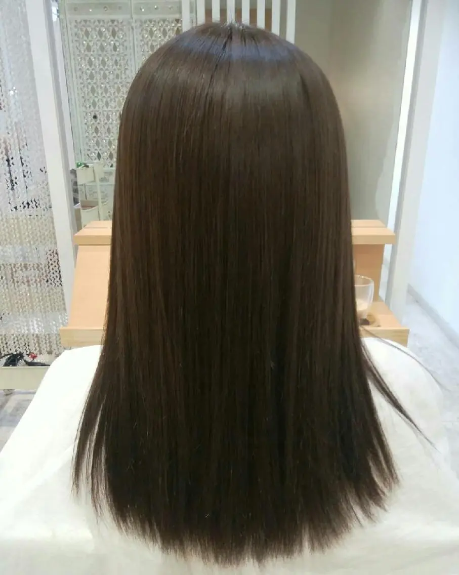 カラー 酸性ストレート/ブリ ーチなしWカラー河本のヘアスタイル