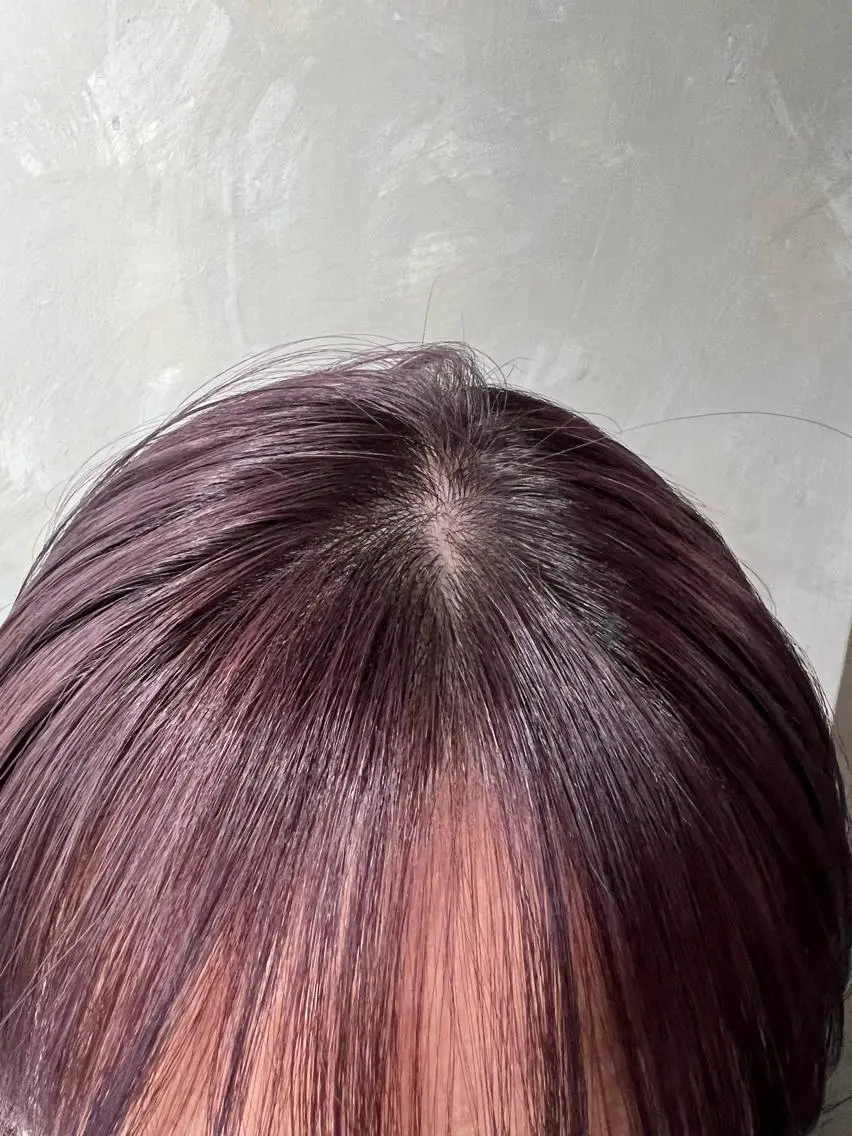 ミディアム カラー カット 縮毛矯正 ツキノキ ミナのヘアスタイル