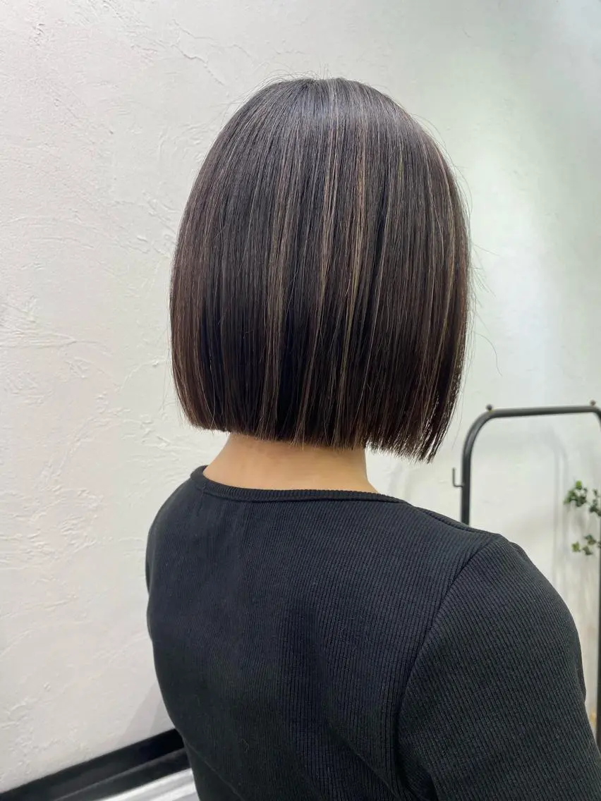 ショート カラー ハイライトカラー ハイライト 🧸艶々韓国ヘア 🧁mizunaのヘアスタイル