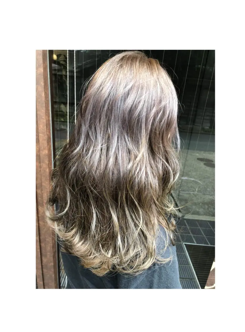 ロング カラー コレットヘアー 田中アヤノのヘアスタイル