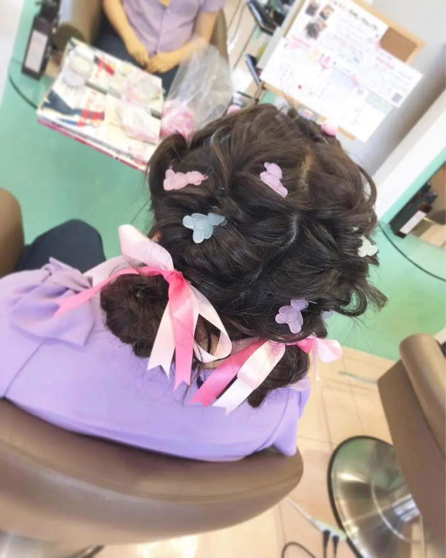 セミロング ヘアセット 松田 みのりのヘアスタイル