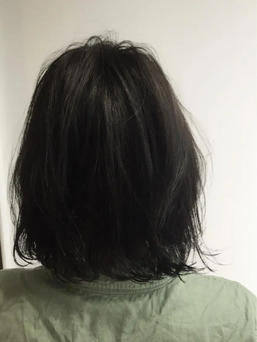 ミディアム カラー パーマ ヘアアレンジ 透明感カラー ダークグレー ダークグレージュ グレージュ ボブ カット ヘアカラー トリートメント ヘアセット ✨ハイクオリティ✨ 山本香也のヘアスタイル