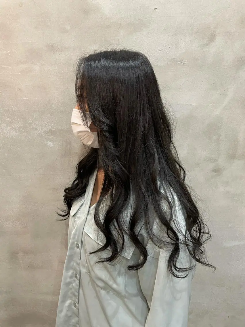 ロング カラー ヘアカラー トリートメント 【ピンク/韓国ヘア/ ヘアセット】亜海のヘアスタイル