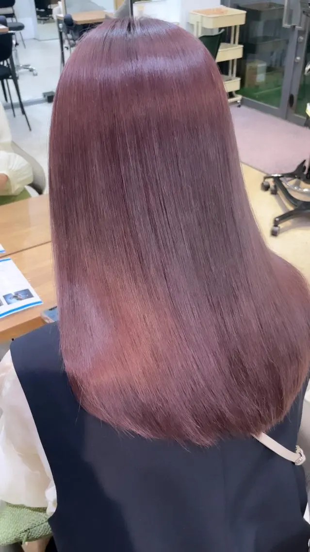 セミロング カラー パーマ ヘアアレンジ メンズ キッズ ネイル マツエク・マツパ アイブロウ ⭐️銀座/ショート/ 艶カラー/りょうがのヘアスタイル